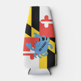 Maryland Flag Blue Crab Personalisiert Flaschenkühler