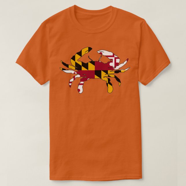 Maryland Flag Crab Limited Edition Perfect Gift T-Shirt (Design vorne)