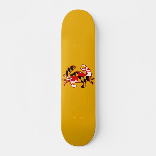 Maryland Flag Crab Skateboard (Vorne)