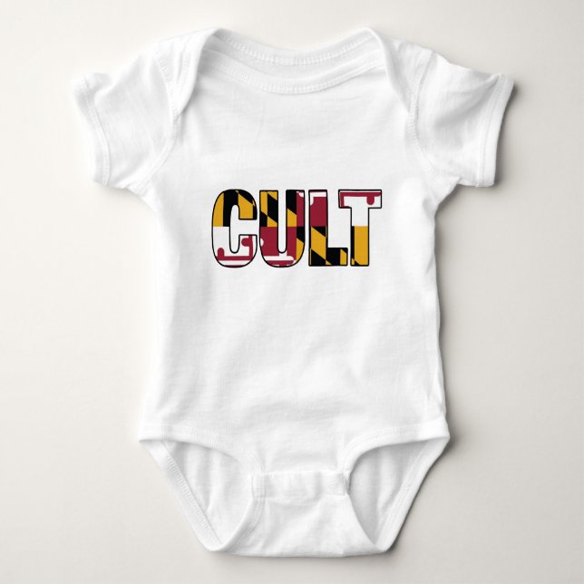 Maryland Flag Cult Baby Bodysuit Baby Strampler (Vorderseite)