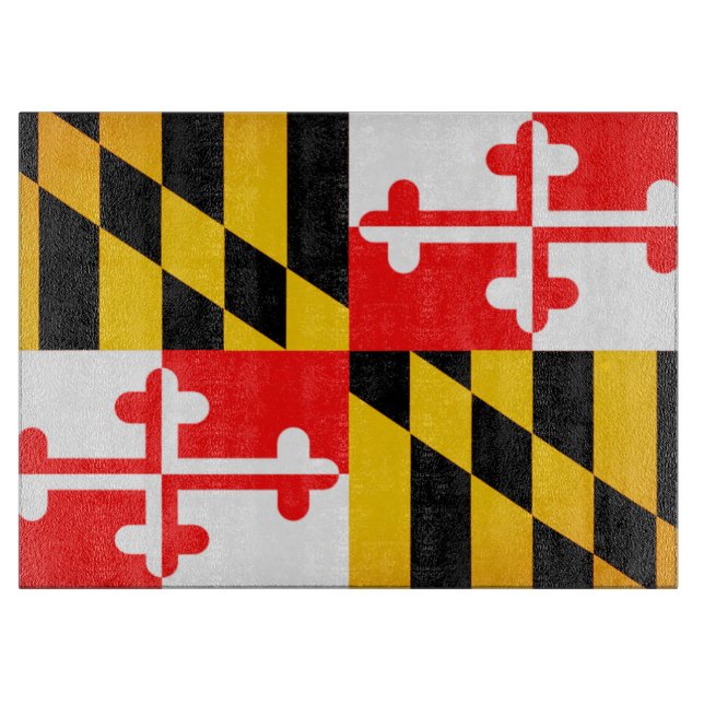 Maryland Flag Cutting Board Schneidebrett (Vorderseite)