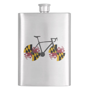 Maryland Flag Cycling Flachmann