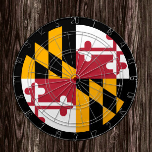 Maryland Flag Dartboard & Maryland/USA-Spielbrett Dartscheibe