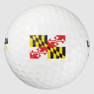 Maryland Flag Golfball