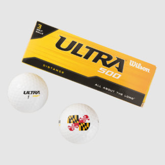 MARYLAND FLAG GOLFBALL
