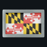 Maryland Flag Gürtel Rechteckige Gürtelschnalle<br><div class="desc">Ein guter Weg,  jeden Tag Ihren Maryland-Stolz zu zeigen!</div>