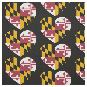 Maryland Flag Liebe Herz Stoff