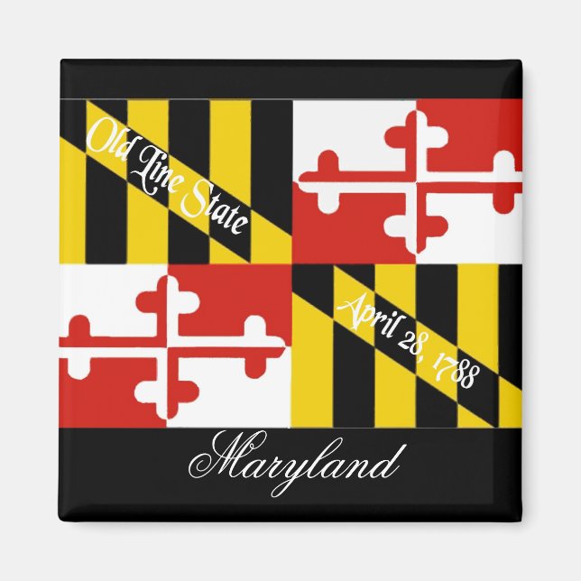 Maryland Flag Magnet (Vorne)