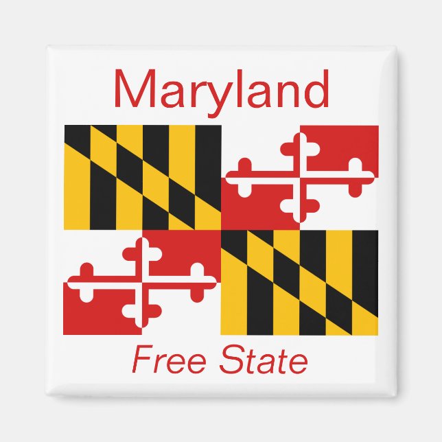 Maryland Flag Magnet (Vorne)