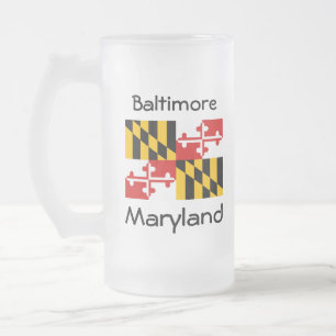 Maryland Flag Map City Tasse