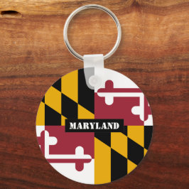 Maryland Flag & Maryland Urlaub, Patrioten/Sport Schlüsselanhänger
