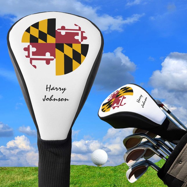Maryland Flag & Mit Monogramm Golf Clubs decken di Headcover (Von Creator hochgeladen)