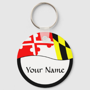 Maryland - FLAG - Name Schlüsselanhänger