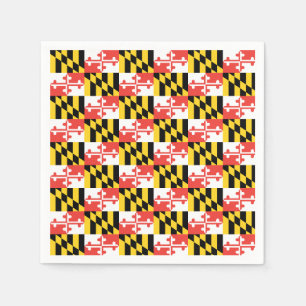 Maryland Flag Napkins Serviette
