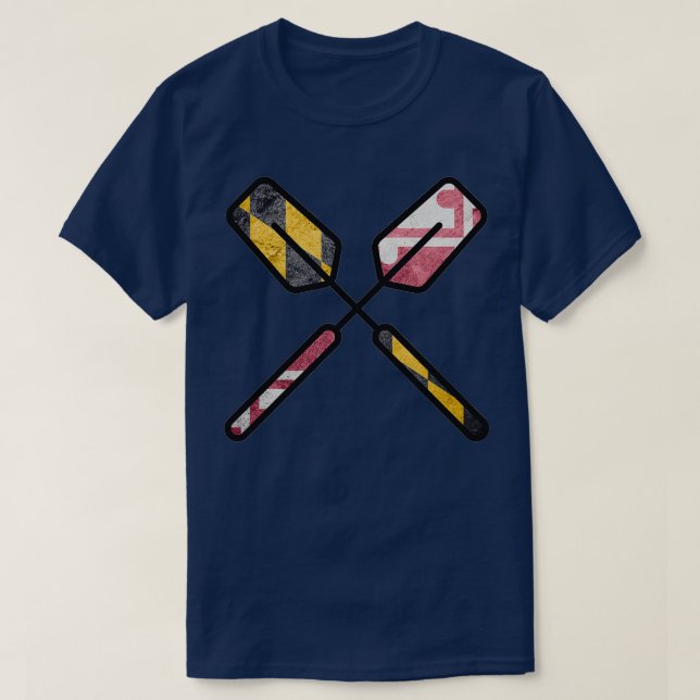 Maryland Flag Oars T-Shirt (Design vorne)