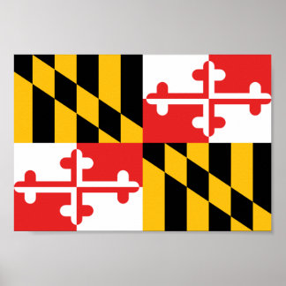 Maryland Flag Poster