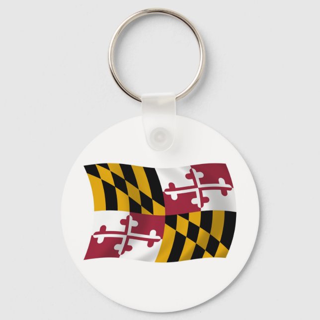 Maryland Flag Schlüsselanhänger (Vorderseite)