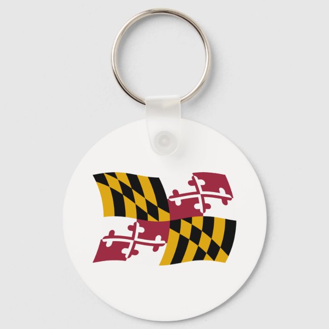 Maryland Flag Schlüsselanhänger (Vorderseite)
