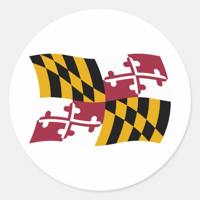 Maryland Flag Sticker (Vorderseite)