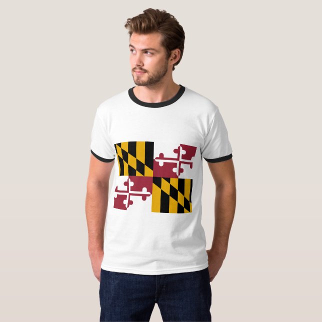Maryland Flag T-Shirt (Vorne ganz)