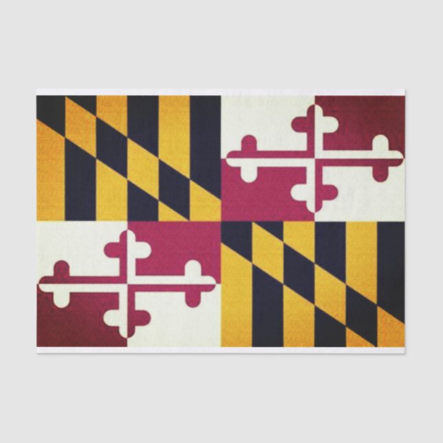 Maryland Flag Tissue Paper Seidenpapier (Vorderseite)