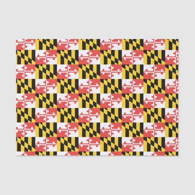 Maryland Flag Tissue Paper Seidenpapier (Vorderseite)