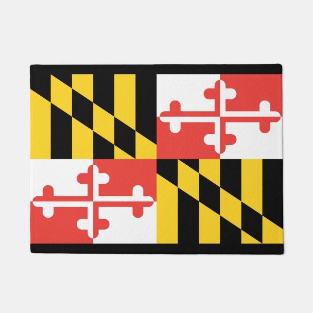 Maryland Flag Tor Mat Fußmatte (Vorderseite)