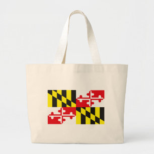 Maryland Flag Tote Bag Jumbo Stoffbeutel