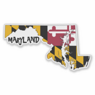 Maryland Flag und Staat Aufkleber