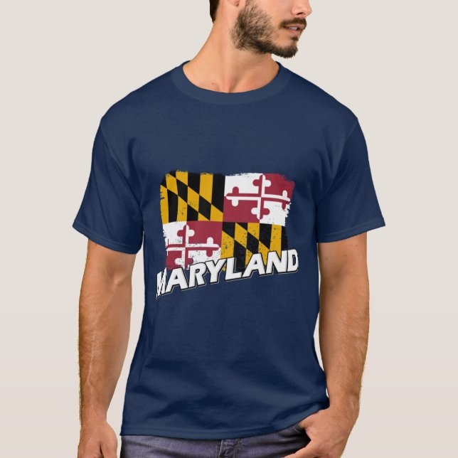 Maryland-Flagge 1 T-Shirt (Vorderseite)