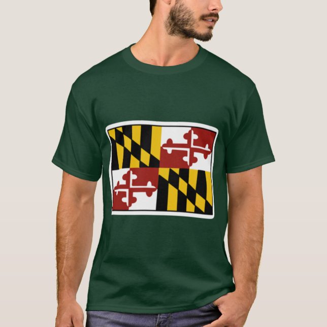 Maryland-Flagge 3 T-Shirt (Vorderseite)