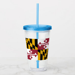 Maryland-Flagge Acryltrinkbecher