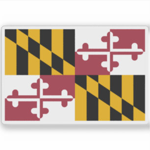 Maryland-Flagge Aufkleber