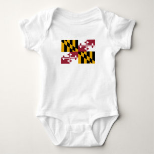 Maryland-Flagge Baby Strampler