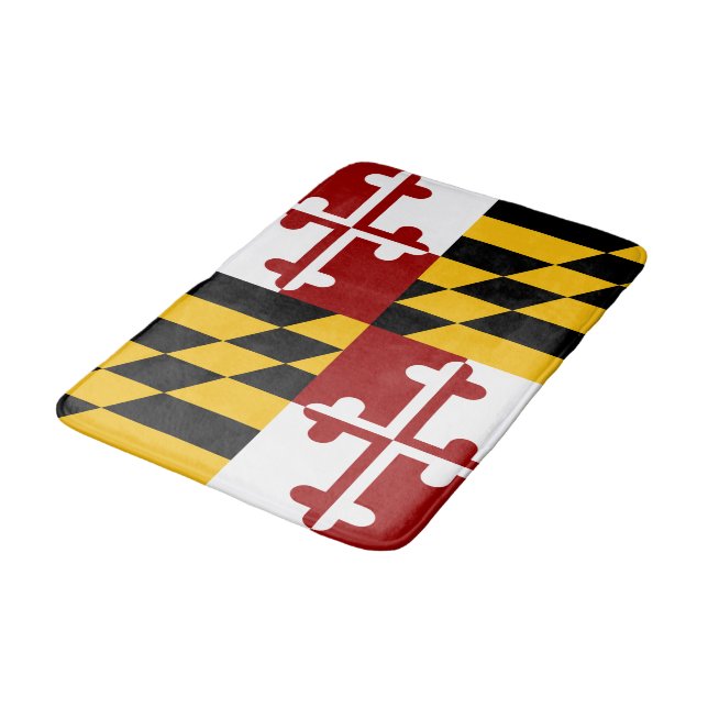 Maryland-Flagge Badematte (Schrägansicht)