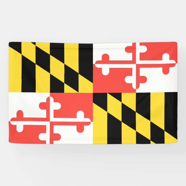MARYLAND-Flagge - Banner (Horizontal)
