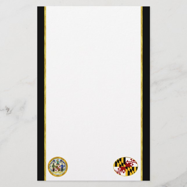 Maryland-Flagge Briefpapier (Vorderseite)