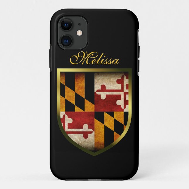 Maryland-Flagge Case-Mate iPhone Hülle (Rückseite)