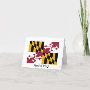 Maryland-Flagge Dankeskarte
