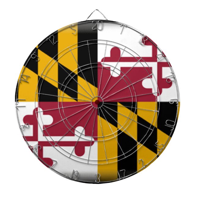 Maryland-Flagge Dartscheibe (vorne)