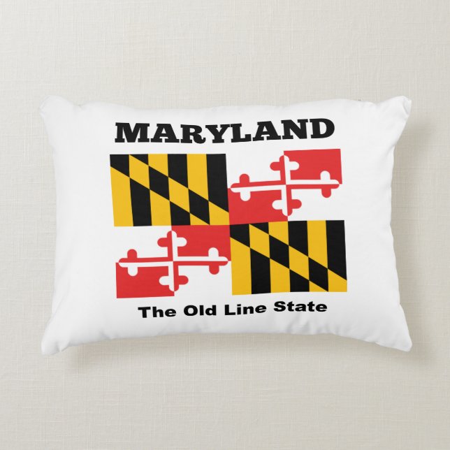 Maryland-Flagge Dekokissen (Vorderseite)