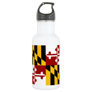 Maryland-Flagge Edelstahlflasche