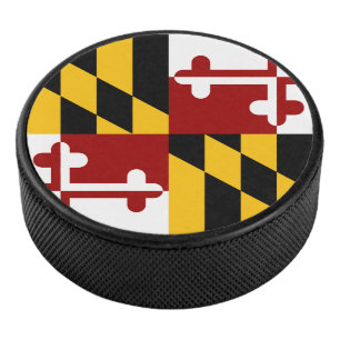 Maryland-Flagge Eishockey Puck