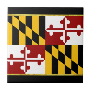 Maryland-Flagge Fliese