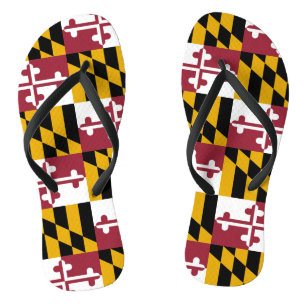 Maryland-Flagge Flip Flops