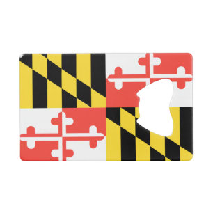 MARYLAND-Flagge Geldkarten Flaschenöffner