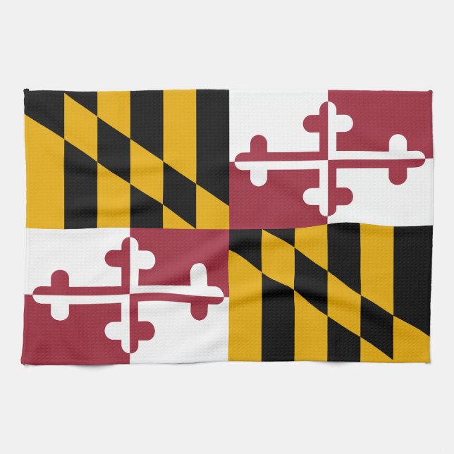 Maryland-Flagge Geschirrtuch (Horizontal)