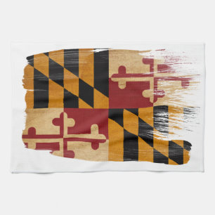 Maryland-Flagge Geschirrtuch