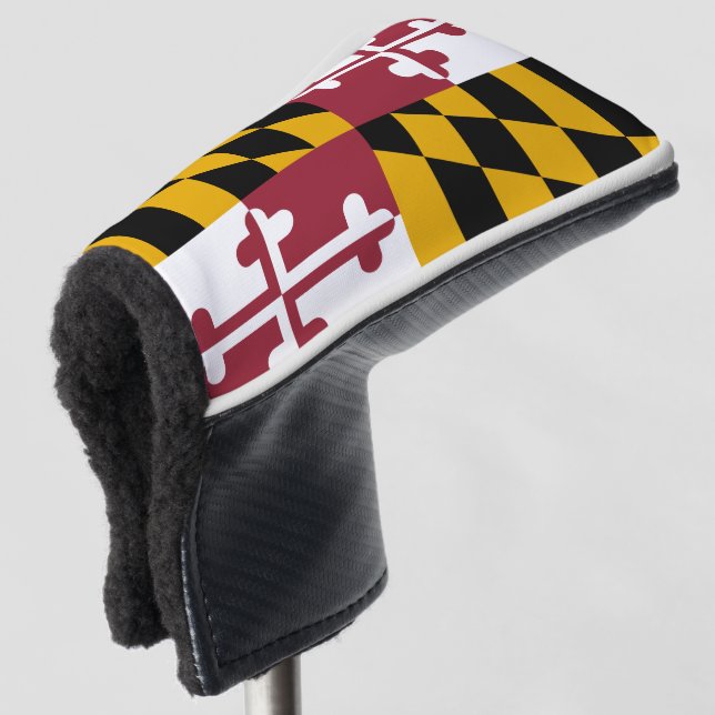 Maryland-Flagge Golf Headcover (3/4 Vorderseite)