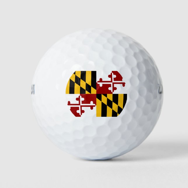Maryland-Flagge Golfball (Vorderseite)